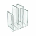 Azar Displays Bookend & Desk File Sorter, File Folder Holder for Office, Half Inch Thick Acrylic, Clr, 2PK 255035-GS-1PK